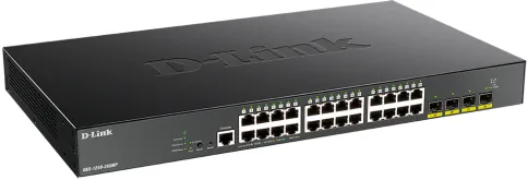 Коммутатор/ DGS-1250-28XMP Smart L2 Switch 24x1000Base-T PoE, 4х10GBas фото 2