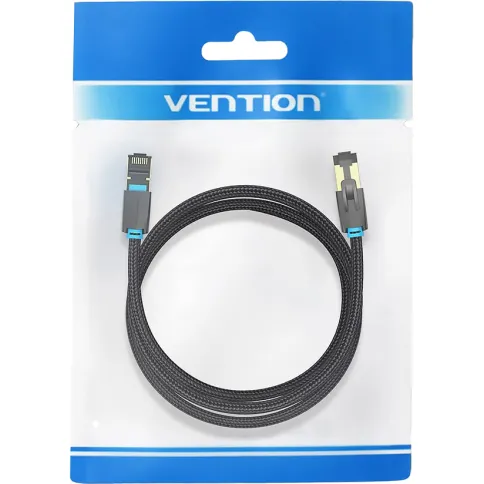 Vention IKGBK SFTP cat.8 RJ45 - 8м. Черный Тканевая оплетка фото 3