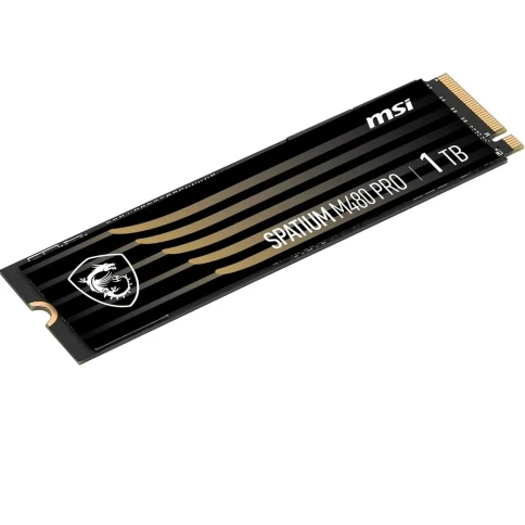 MSI SSD SPATIUM M480 Pro, 1000GB, M.2(22x80mm), NVMe, PCIe 4.0 x4, 3D фото 3