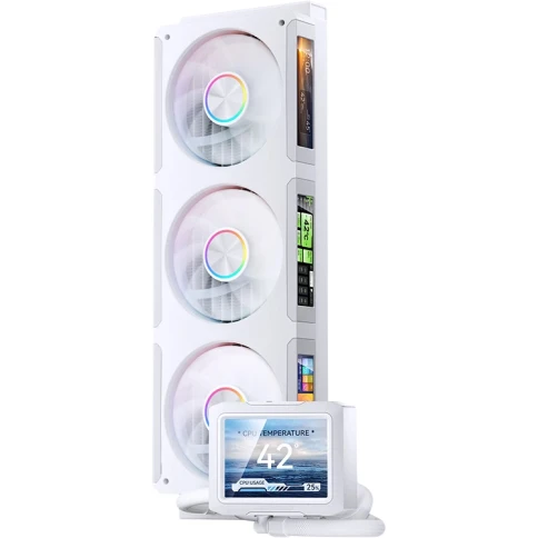 Система жидкостного охлаждения/ Water Cooling System JONSBO TF3-360SCW White (320W,... фото 8