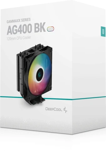 Кулер Deepcool AG400 Bk ARGB Soc-AM5/AM4/1200/1700/1851 черный/белый 4-pin 31.6dB Al+Cu... фото 10