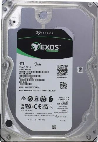 Жесткий диск/ RECERTIFIED HDD Seagate SATA Exos 7E10  6Tb 7200  256Mb фото 2
