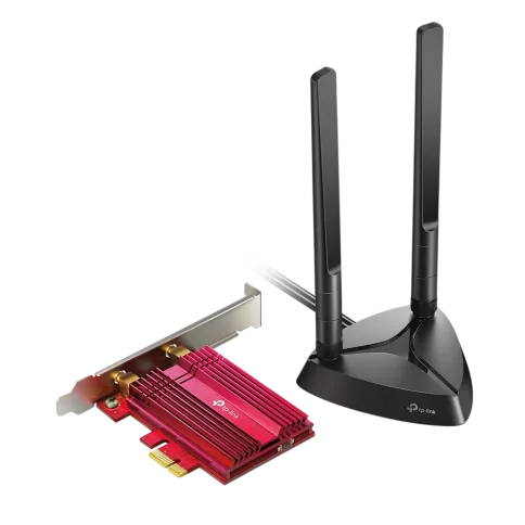 Адаптер Wi-Fi/ 11AX 3000Mbps dual-band PCI-E adapter, two external Ant фото 1