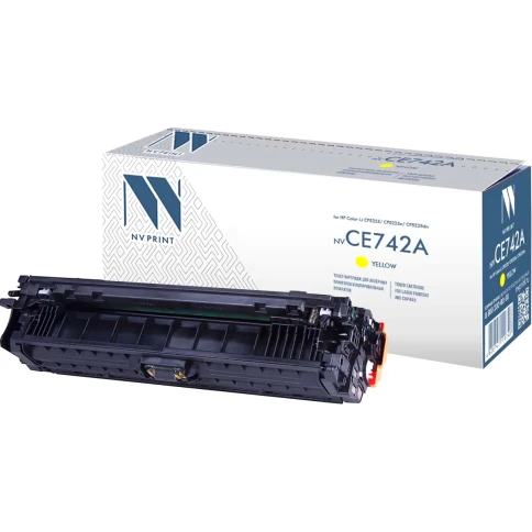 Тонер-картридж NVP NV-CE742A Yellow для HP Color LaserJet CP5225/ C фото 1