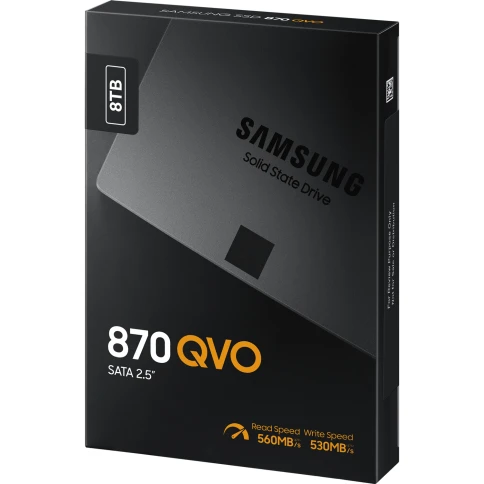 Твердотельные накопители/ Samsung SSD 870 QVO, 8000GB, 2.5" 7mm, SATA3 фото 7