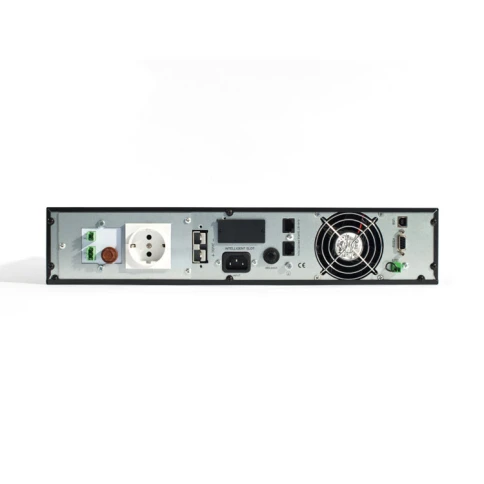 8778 SKAT-UPS 1000-RACK-ON-V P3 ИБП 1000ВА/1000 Вт, 2U, On-Line, синус, внешн. АКБ 24В, 12 В 5А, ~24 В 5А, USB, RS232, RS485, параллельный порт, слот для карт (SNMP, реле), EPO, ШхГхВ 440х329х87, масса 5.6 кг фото 7