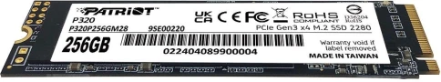 Твердотельный накопитель Patriot PCIe 3.0 x4 256GB P320P256GM28 P320 M.2... фото 2