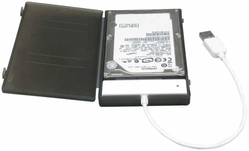 Внешний корпус для HDD/SSD AgeStar SUBCP1 SATA USB2.0 пластик черный... фото 2