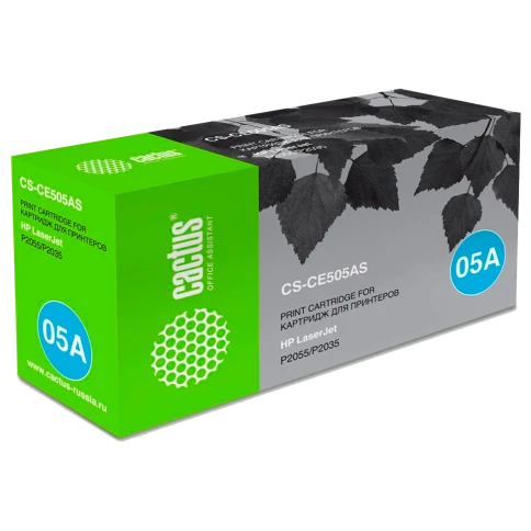 Картридж лазерный Cactus CS-CE505AS CE505A черный (2300стр.) для HP фото 1