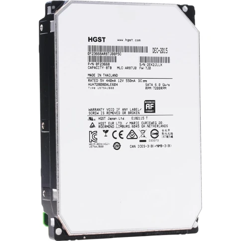 Жесткий диск/ RECERTIFIED HDD HGST SATA Server 8Tb Ultrastar 7200 6Gb/ фото 3