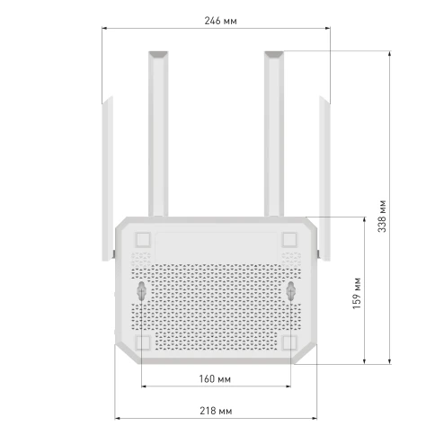 Маршрутизатор/ Netcraze Giga Мультигигабитный интернет-центр с Mesh Wi-Fi 6 AX3000,... фото 6