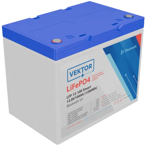 Батарея Vektor Energy серия LFP, LFP 12.8-100, напряжение 12.8В, емкос фото 1