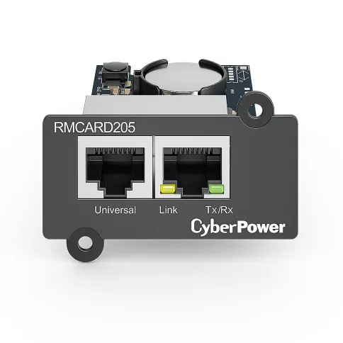 SNMP-карта CyberPower RMCARD205 — удалённое управление ИБП серий OL, OLS, PR, OR, совместимость с ENVIROSENSOR фото 3