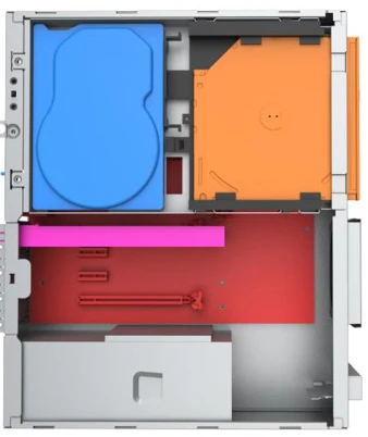 Корпус с блоком питания 300Вт./ Case Foxline FL-1001 mATX case, black, фото 6