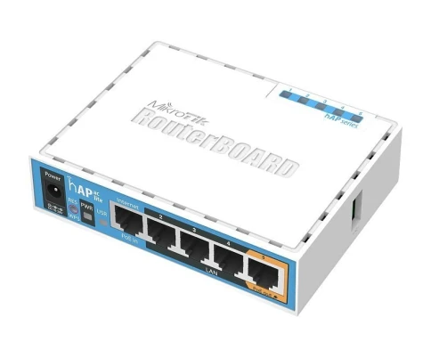 Маршрутизатор/ hAP ac lite Dual-Concurrent 2.4/5GHz AP, 802.11ac, Five Ethernet ports, PoE-out on port 5, USB for 3G/4G support фото 1