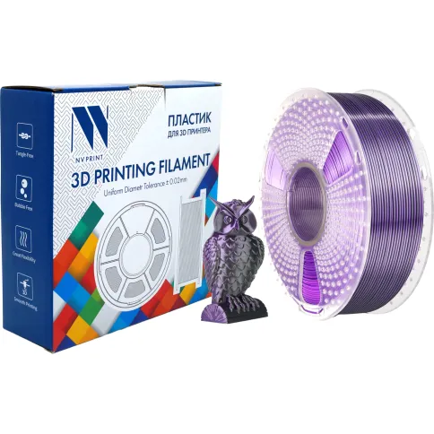 NV-PRINT NV-3D-SILK-PLA-P-BLACK-PURPLE фото 2
