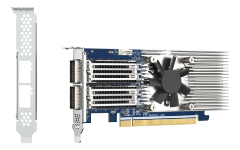 сетевая карта/ QNAP QXG-100G2SF-CX6 Dual Port 100 GbE SFP28 Network Ca фото 7