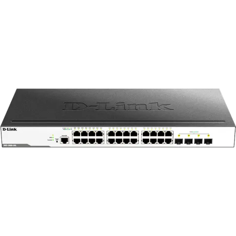 Коммутатор/ DGS-3000-28L/B Managed L2 Switch 24x1000Base-T, 4x1000Base фото 1