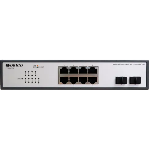 Коммутатор/ Unmanaged Switch 8x1000Base-T PoE, 2x1000Base-X SFP, PoE B фото 1