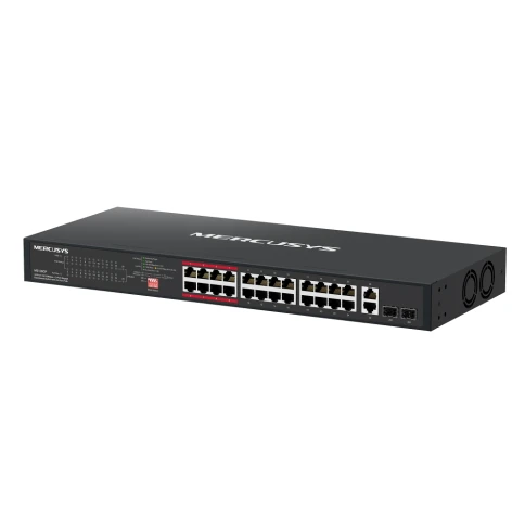Коммутатор/ 24-Port 10/100Mbps + 2-Port Gigabit Rackmount Switch with 24-Port... фото 2
