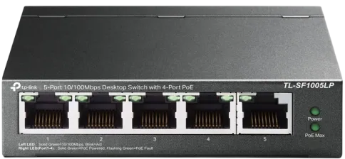 Коммутатор/ 5-port 10/100 Mbps unmanaged switch with 4 PoE ports, meta фото 1