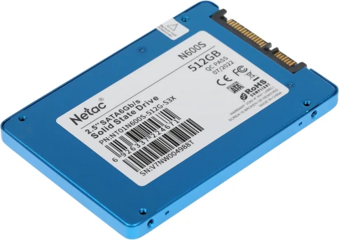 Твердотельный накопитель Netac SATA-III 512GB NT01N600S-512G-S3X N600S 2.5" [NT01N600S-512G-S3X] фото 3