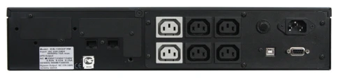 Источник бесперебойного питания Powercom King Pro RM KIN-1200AP LCD 960Вт 1200ВА черный/ UPS Powercom King Pro RM KIN-1200AP LCD 960W 1200Va black фото 5