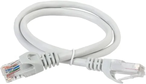 ITK RJ45(m) - RJ45(m) Cat. 5e U/UTP PVC 7м серый фото 1