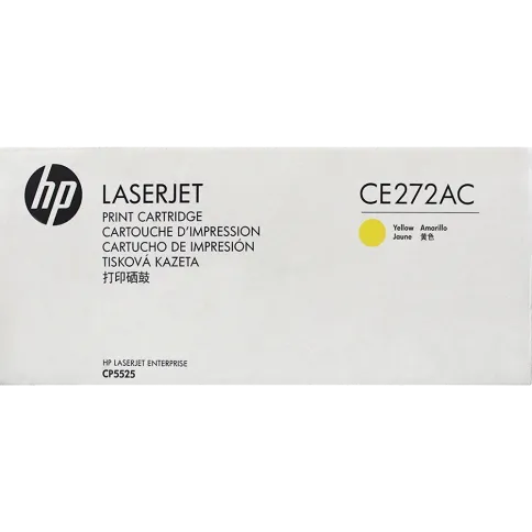 HP 650A Yellow LaserJet Contract Toner Cartridge (CE272AC) фото 1