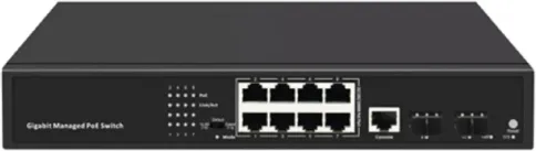 Коммутатор/ 8-Port Layer 2 Managed Gigabit Switch with 2 Gigabit SFP S фото 1
