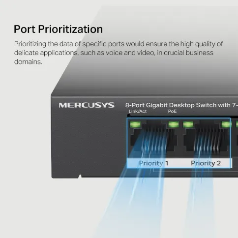 Mercusys MS108GP фото 8