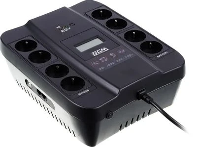 Источник бесперебойного питания Powercom Spider SPD-1100U LCD 605Вт 1100ВА черный фото 1