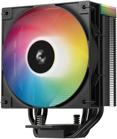 Устройство охлаждения(кулер) Deepcool AG400 Bk V2 ARGB Soc-AM5/AM4/1200/1700/1851 черный 4-pin... фото 2