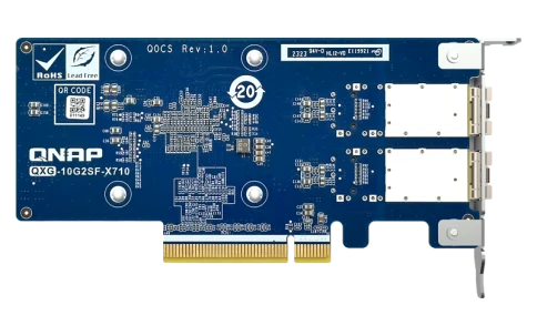 Сетевая карта/ QNAP QXG-10G2SF-X710 LAN Expansion Card, PCIe Gen3 x8, фото 1