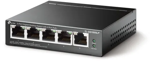 Коммутатор/ 5-port Gigabit unmanaged switch with 4 PoE + ports, metal фото 2