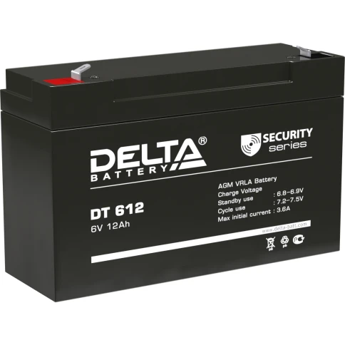 Батарея DELTA серия DT, DT 612, напряжение 6В, емкость 12Ач... фото 1