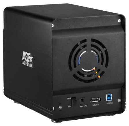 Внешний корпус для HDD AgeStar 3C4B3A1 SATA II алюминий черный... фото 2