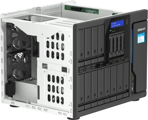 Сетевое хранилище без дисков/ SMB QNAP TS-1655-8G NAS 16-Bay (12x 3.5" фото 3