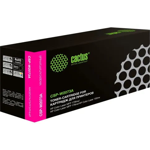 -/ Картридж лазерный Cactus CSP-W2073A пурпурный (700стр.) для HP Color Laser 150a/150nw/178nw MFP/179f фото 1