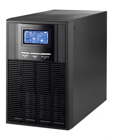 Источник бесперебойного питания On-Line, Tower, 1 фаза 1000ВА/800Вт, 12В, ток заряда 12А, без батарей(внешние) фото 1