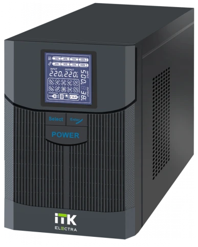 ITK ELECTRA LT ИБП 1кВА/0,8кВт с АКБ 2х7AH USB фото 1