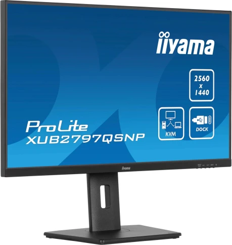 Монитор Iiyama 27" ProLite XUB2797QSNP-B1 черный IPS LED 16:9 HDMI M/M фото 7
