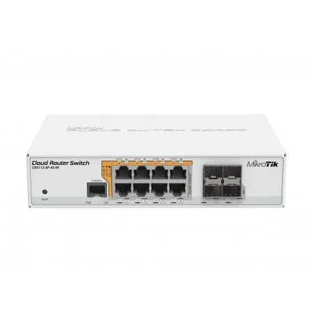 Коммутатор/ CRS112-8P-4S-IN Cloud Router Switch with QCA8511 400Mhz CP фото 2