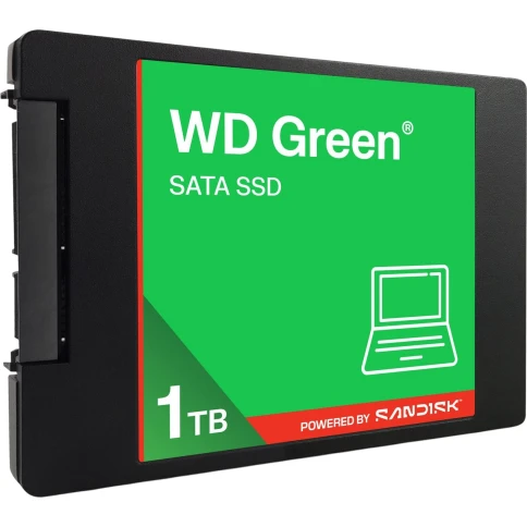 Твердотельный накопитель/ WD SSD Green, 1.0TB, 2.5" 7mm, SATA3, QLC,... фото 3