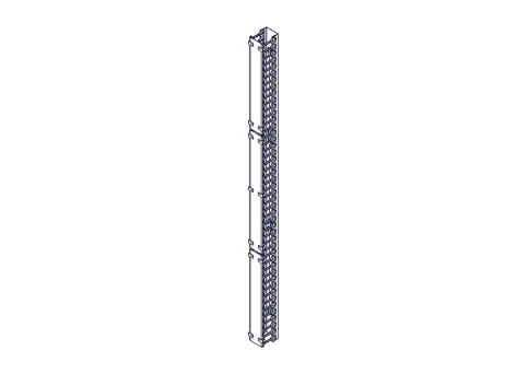 Systeme Electric vertical cable manager, Excelente series, plastic fin фото 7