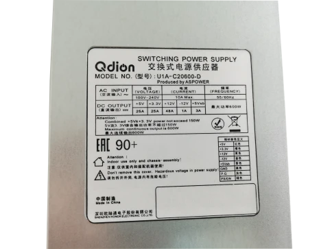 Блок питания серверный/ Server power supply Qdion Model U1A-C20600-D P фото 4