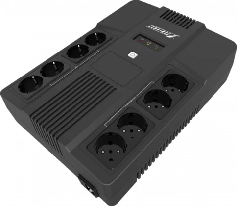 ИБП POWERMAN Brick 1000, линейно-интерактивный, 1000ВА, 600Вт, 4 евророзетки с резервным питанием, 4 евророзетки с фильтрацией, батарея 12В 9Ач 1 шт., 309мм х 202мм х 93мм, 5.6 кг./ UPS POWERMAN Brick 1000, line-interactive, 1000VA, 600W, 4 eurosockets wi фото 3