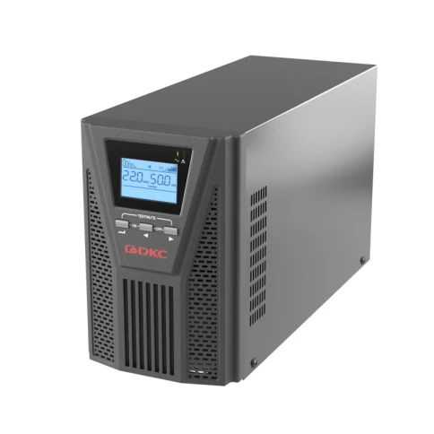 Онлайн ИБП ДКС серии Small Tower, 1000 ВА/900 Вт, 1/1, 2xSchuko, EPO, USB, RS-232, RJ45, 3x7Ач фото 1
