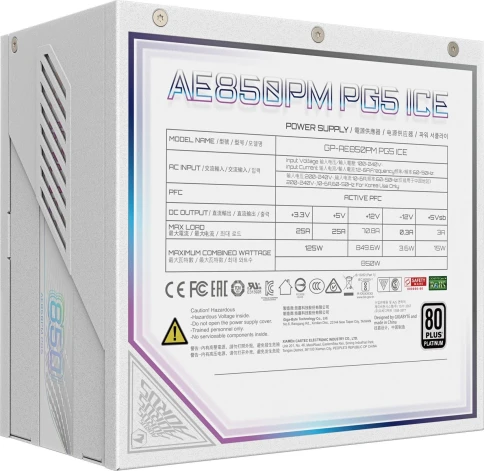 Gigabyte GP-AE850PM PG5 ICE фото 4
