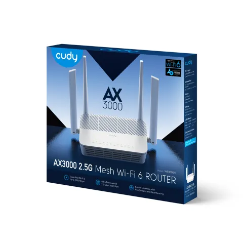 Маршрутизатор/ AX3000 2.5G Dual Band Wi-Fi 6 Mesh Router, Chipset MT79 фото 3
